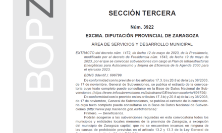 PLAN DE AYUDAS AL AUTOCONSUMO, COMUNIDADES ENERGÉTICAS Y EFICIENCIA ENERGÉTICA DE LA DPZ